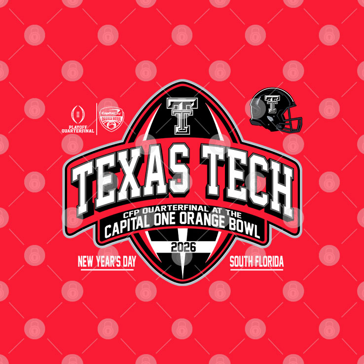 Texas Tech Red Raiders Orange Bowl 2025-26 CFP Quarter T Shirt Unisex