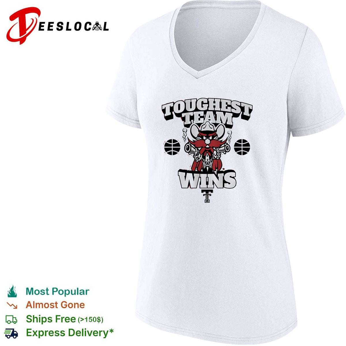 Texas Tech Red Raiders Toughest Team Wins The Masked Rider Basketball shirt Unisex