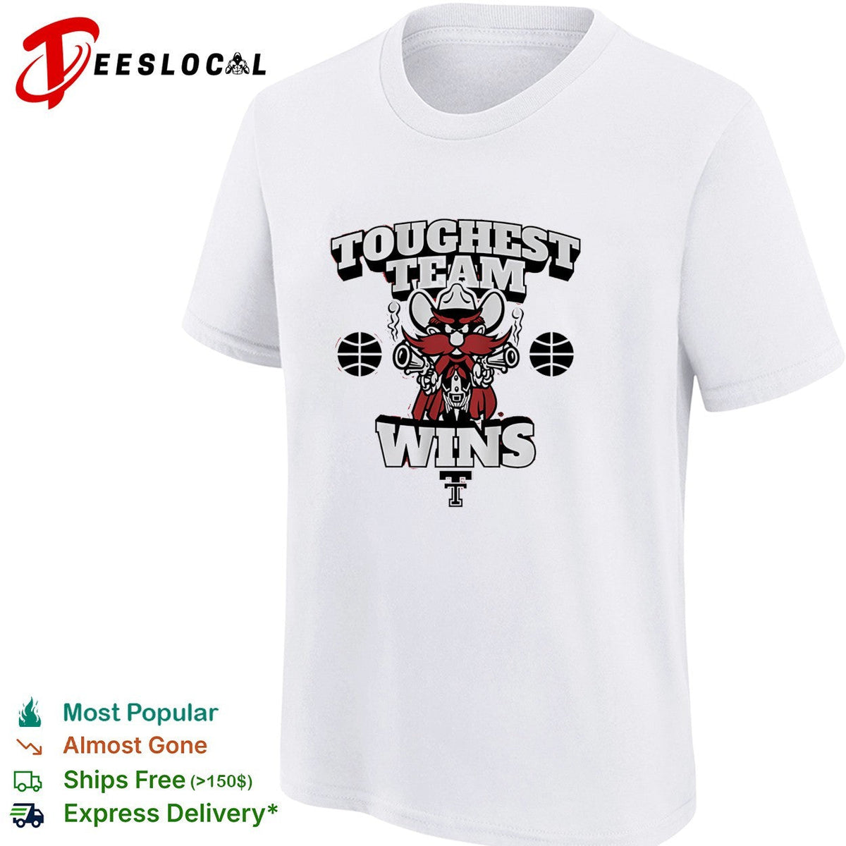 Texas Tech Red Raiders Toughest Team Wins The Masked Rider Basketball shirt Unisex