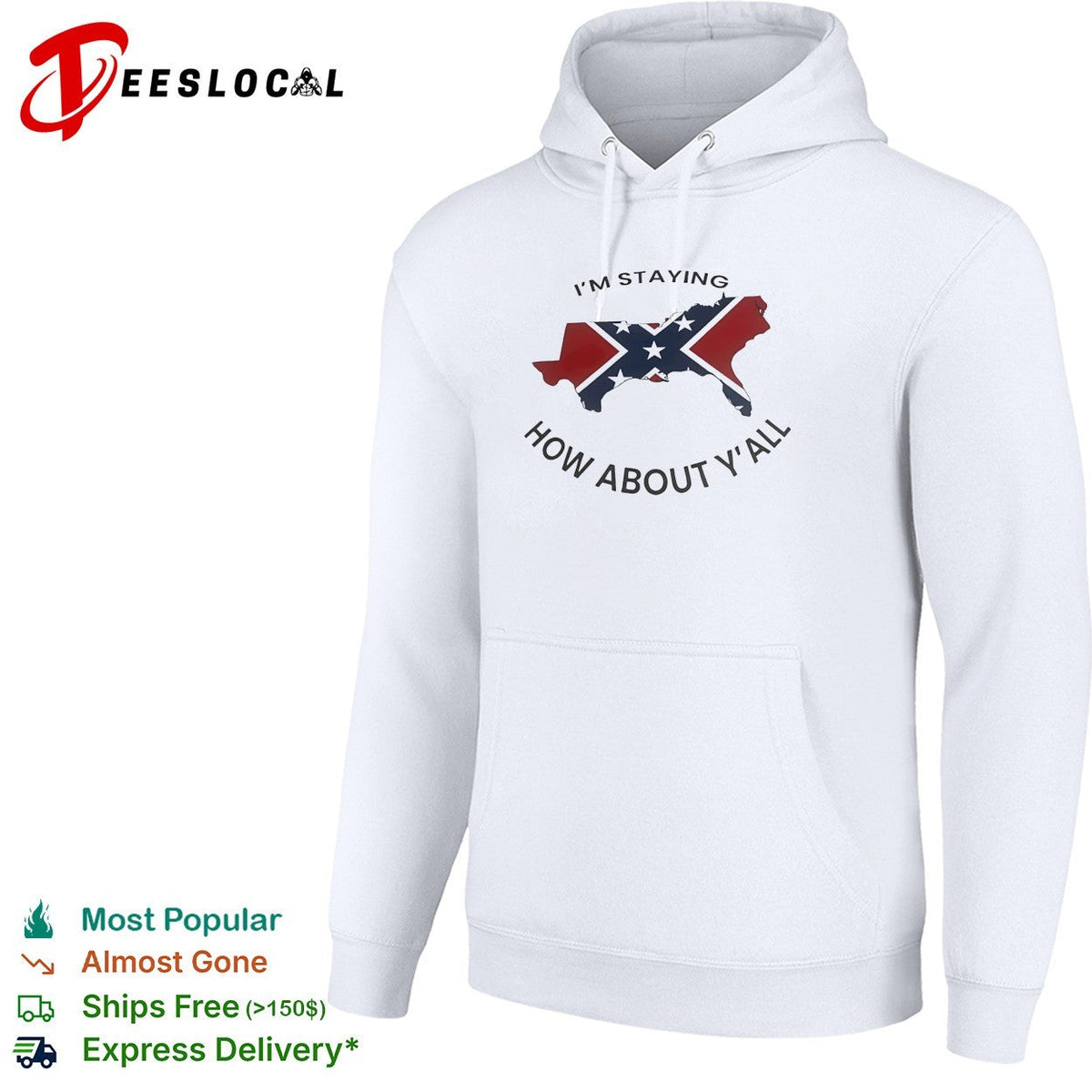 Texas confederate flag I’m staying how about y’all shirt Unisex