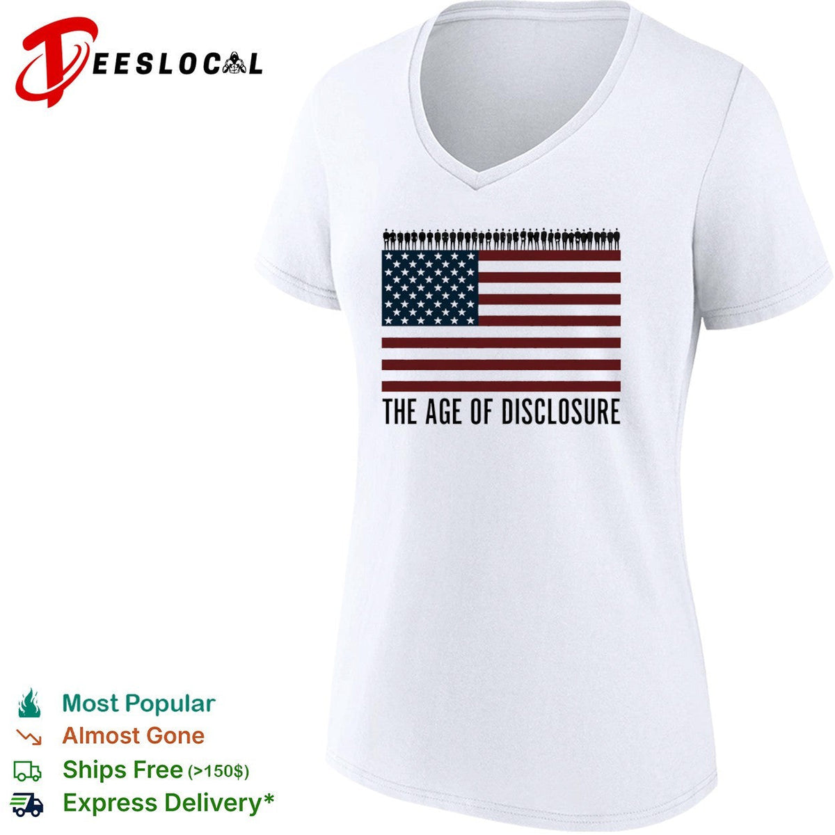The Age of Disclosure American Flag shirt Unisex