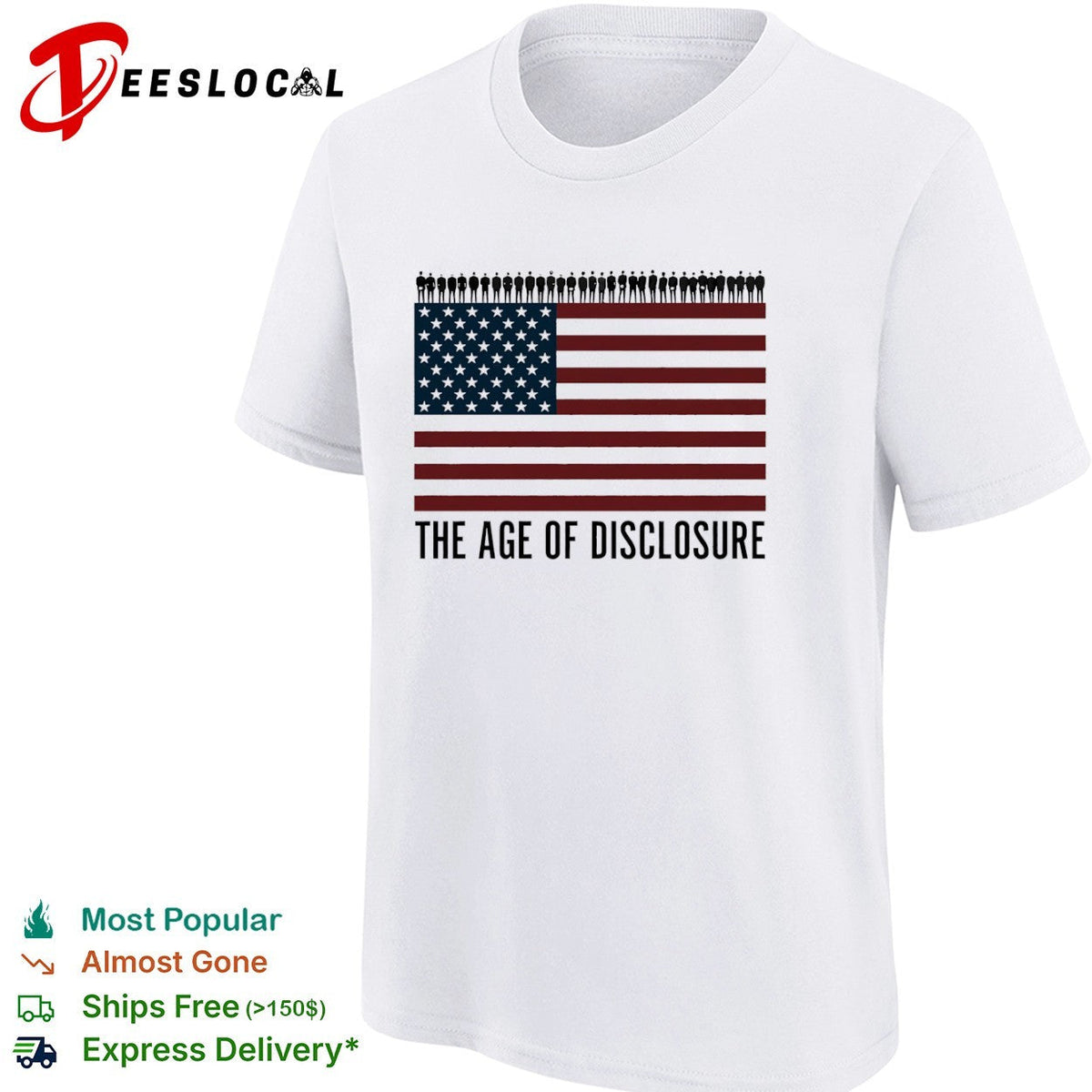 The Age of Disclosure American Flag shirt Unisex