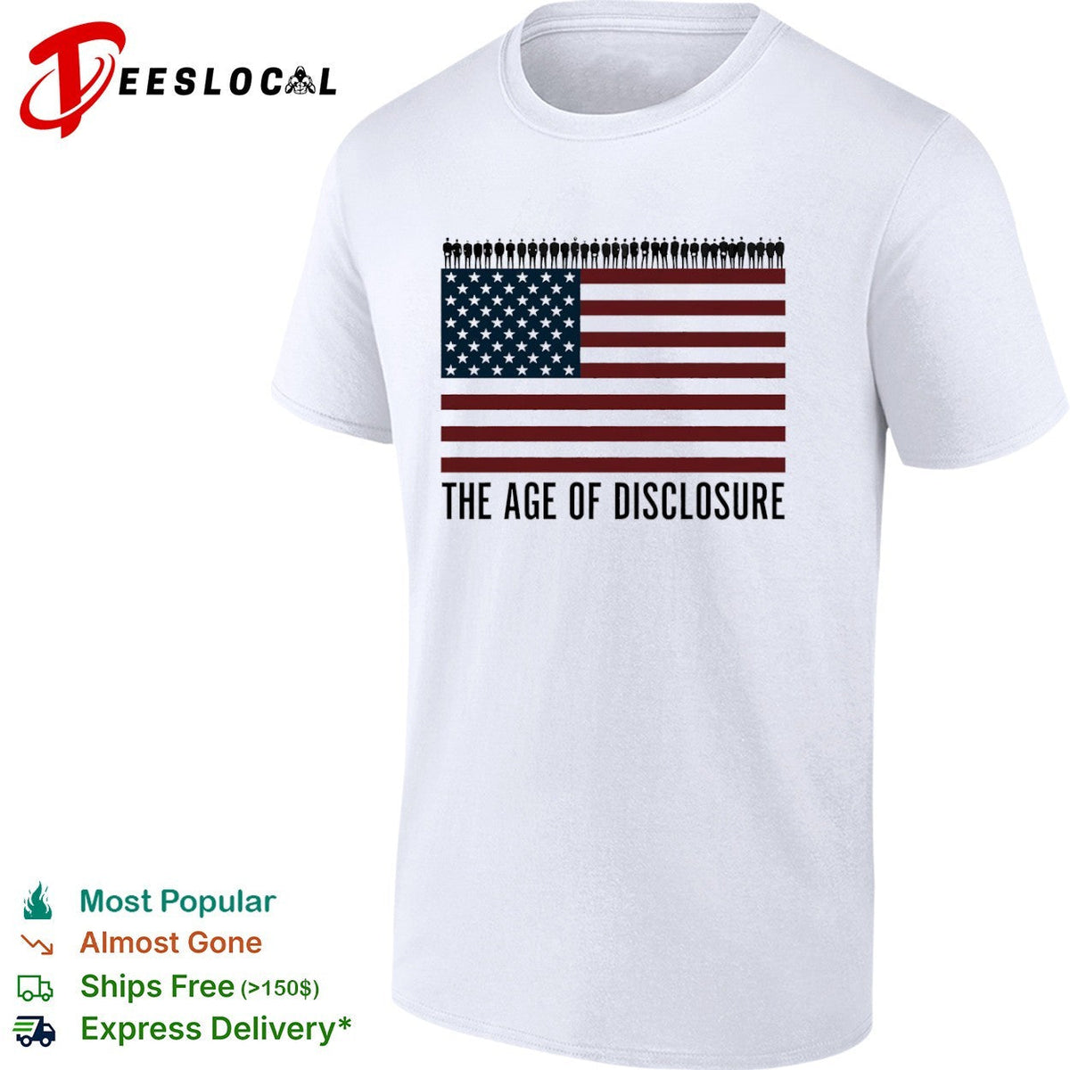 The Age of Disclosure American Flag shirt Unisex