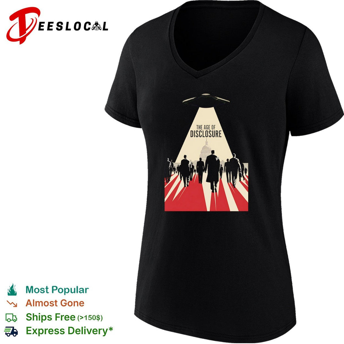 The Age of Disclosure UFO Alien shirt Unisex