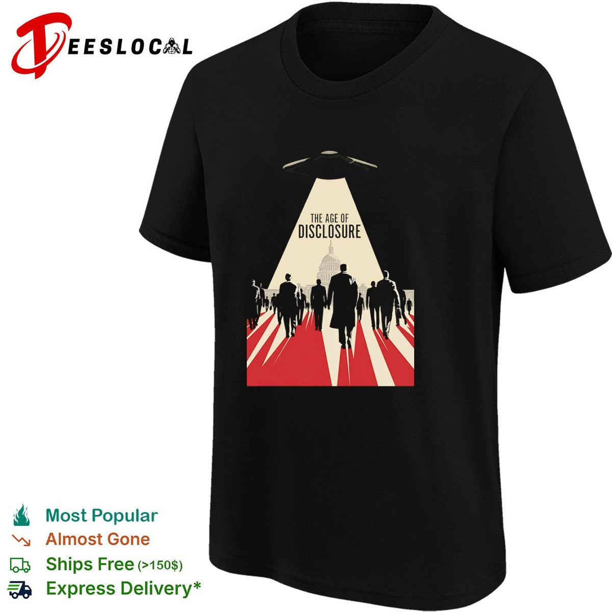 The Age of Disclosure UFO Alien shirt Unisex