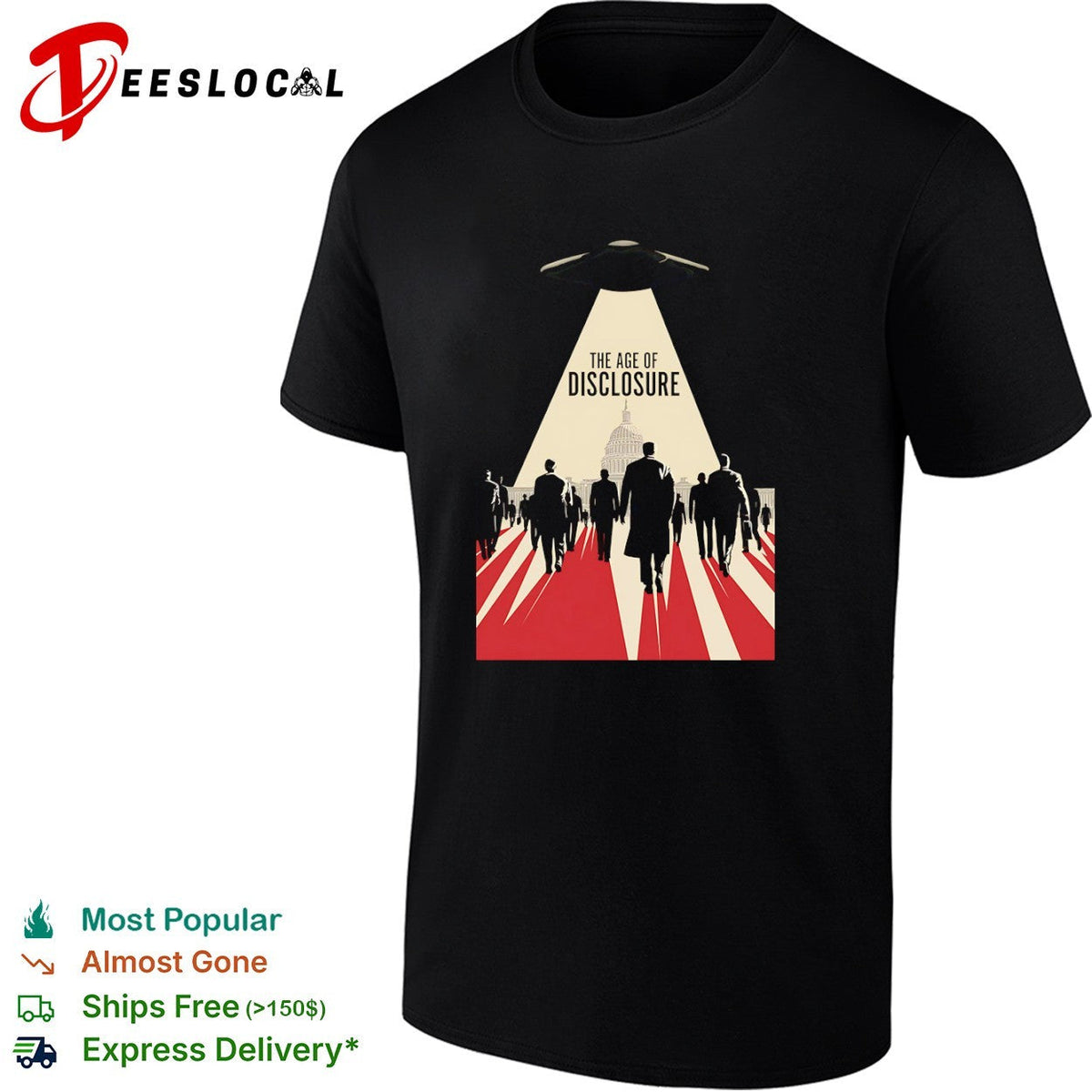 The Age of Disclosure UFO Alien shirt Unisex