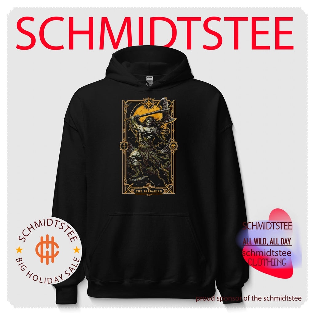 The Barbarian Fantasy Warrior with Battle Axe shirt Unisex