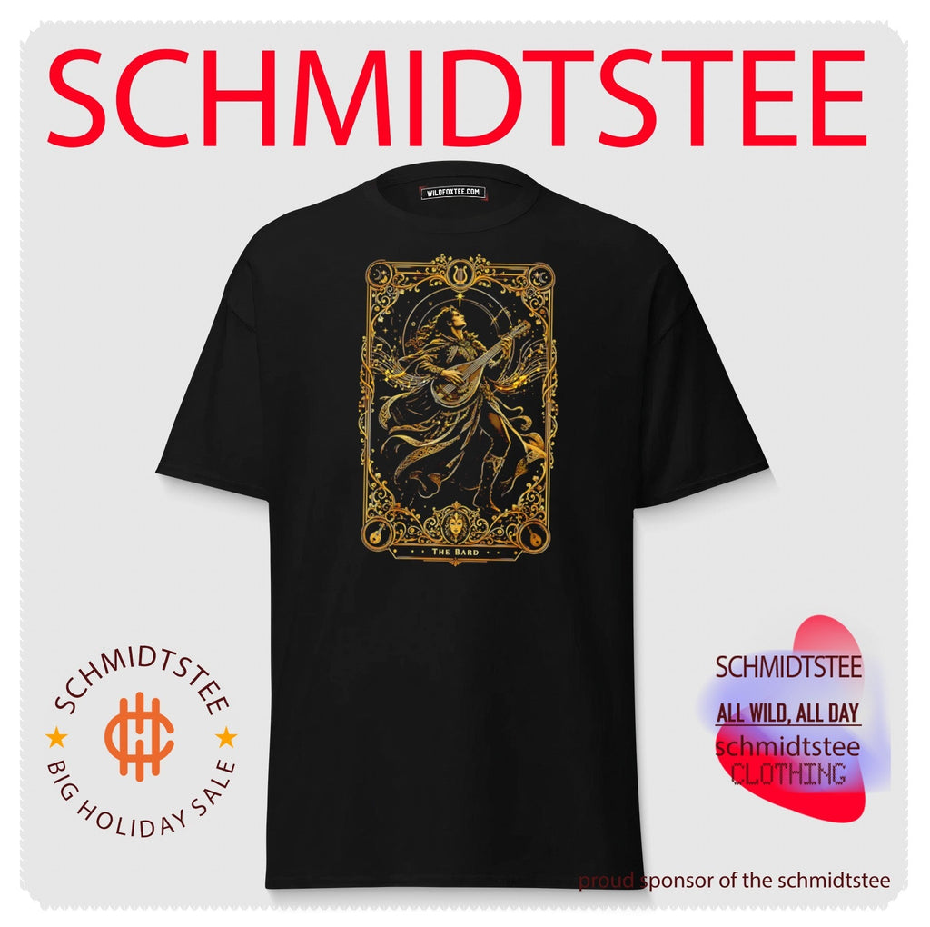 The Bard Tarot Card Fantasy Musician lute player shirt Unisex