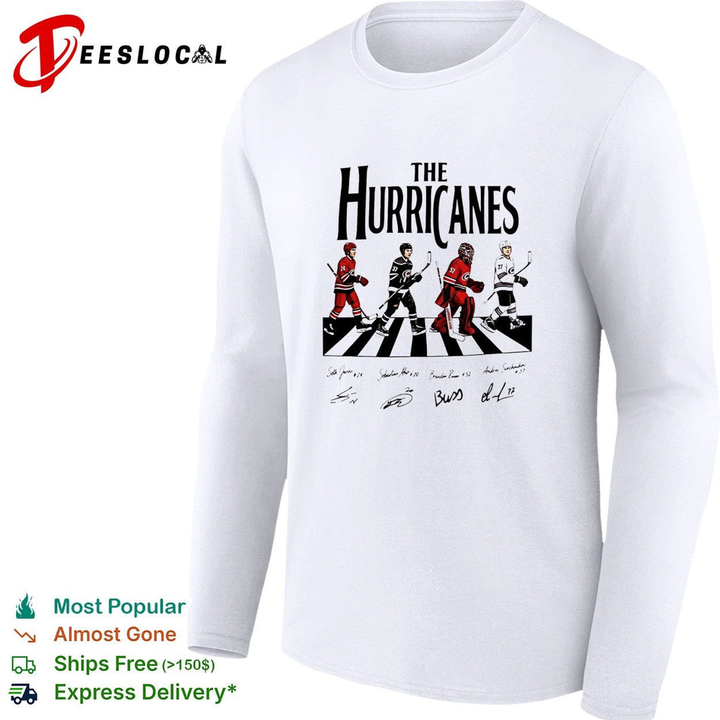 The Carolina Hurricanes road on crosswalk signature shirt Unisex