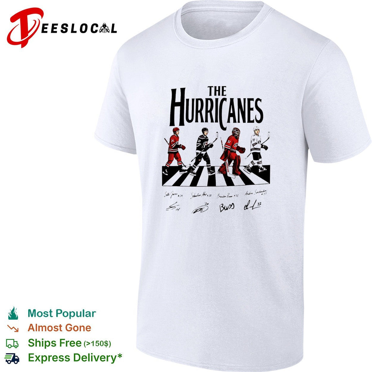 The Carolina Hurricanes road on crosswalk signature shirt Unisex
