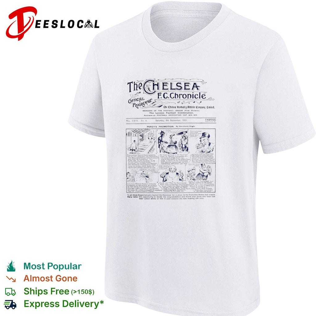 The Chelsea FC Chronicle 1930 Percys Promotion Football shirt Unisex