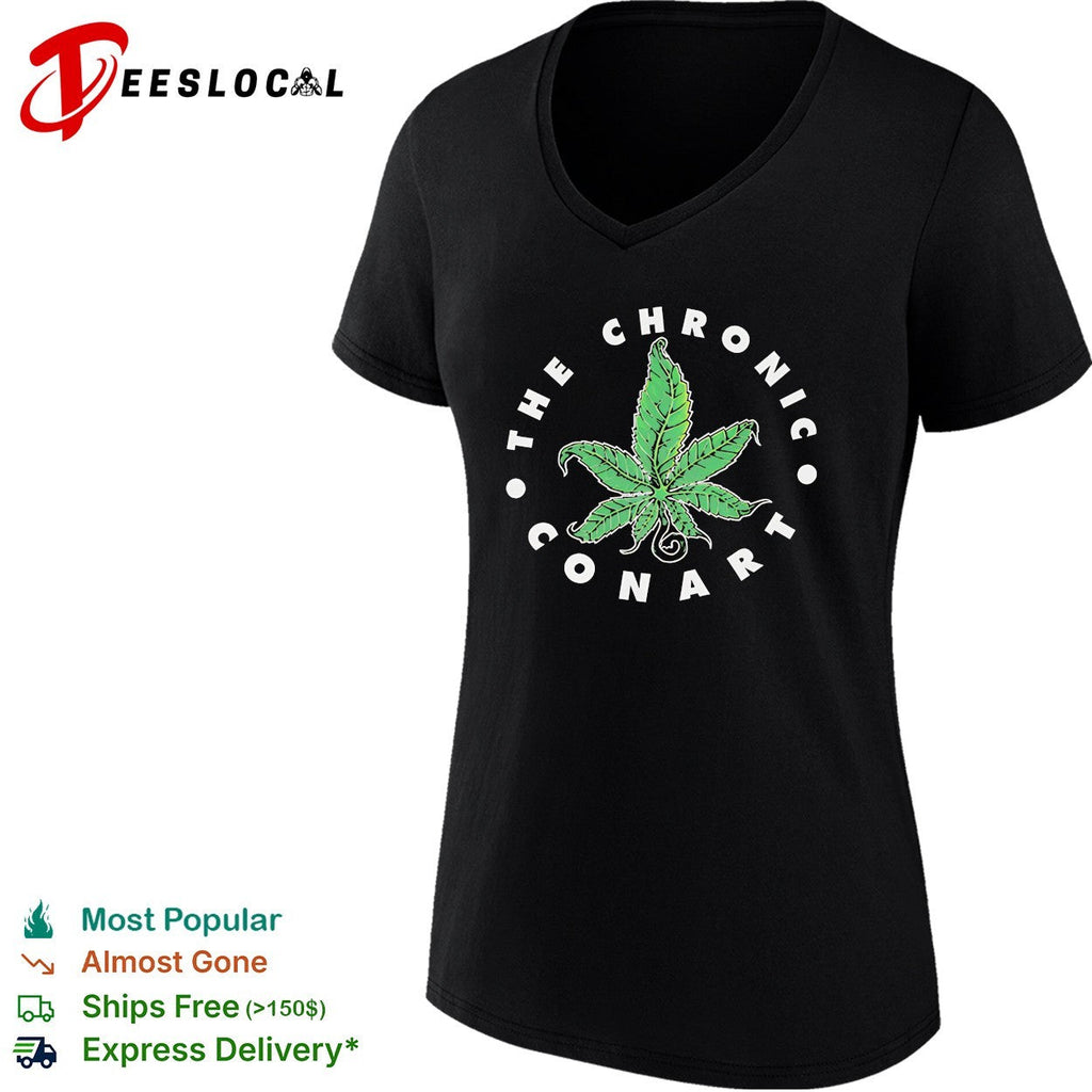The Chronic Conart cannabis leaf circle logo shirt Unisex
