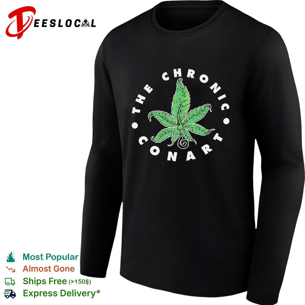 The Chronic Conart cannabis leaf circle logo shirt Unisex