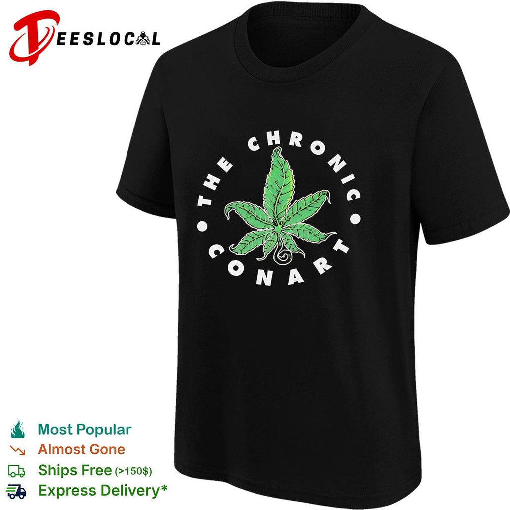 The Chronic Conart cannabis leaf circle logo shirt Unisex