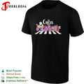 The Circus characters from The Amazing Digital Circus crossing road shirt Unisex