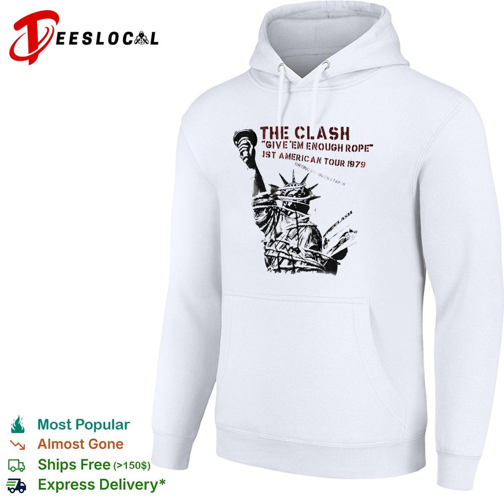The Clash Give em Enough Rope 1st American Tour 1979 Statue of Liberty band shirt Unisex