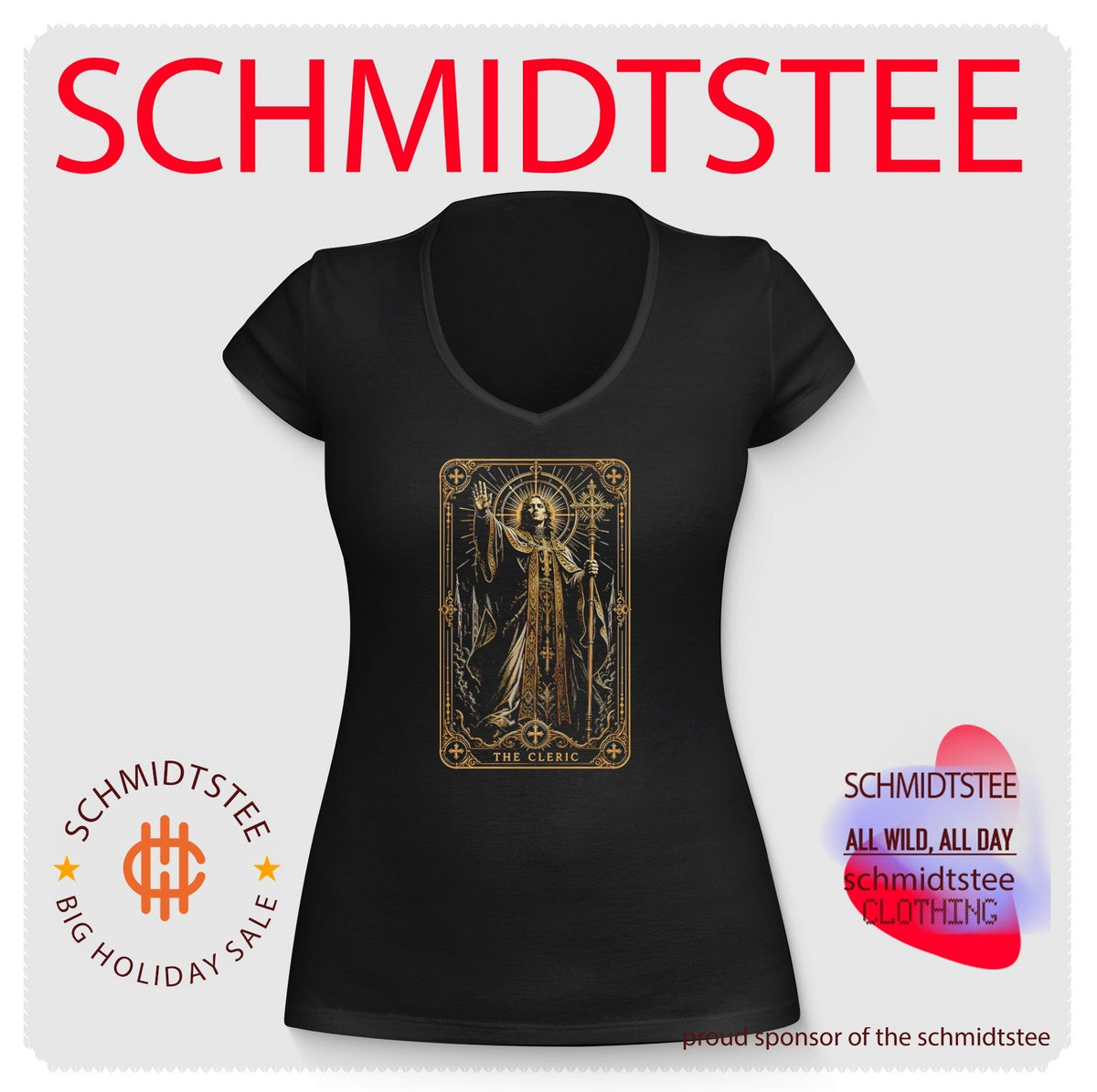 The Cleric Fantasy Tarot Card Dungeons and Dragons shirt Unisex