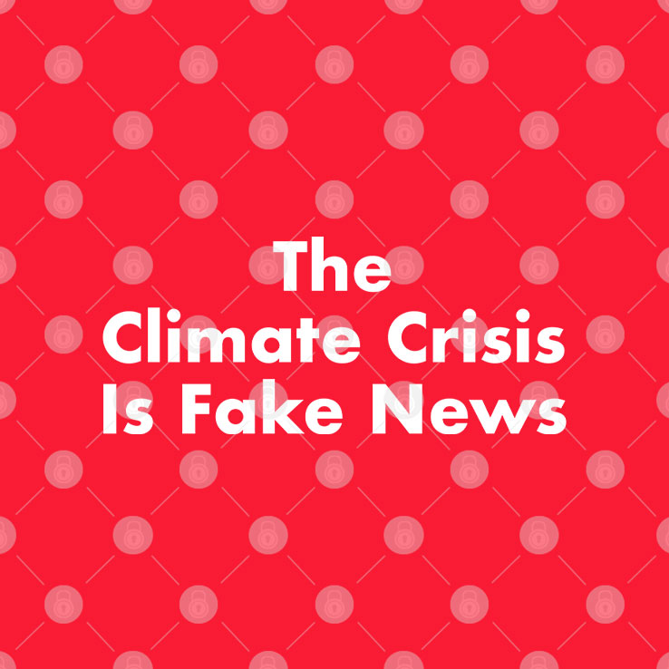 The Climate Crisis Is Fake News T Shirt Unisex