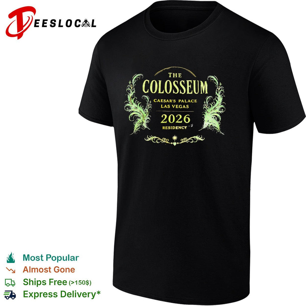 The Colosseum Caesars Palace Las Vegas 2026 Residency concert tour fan souvenir shirt Unisex