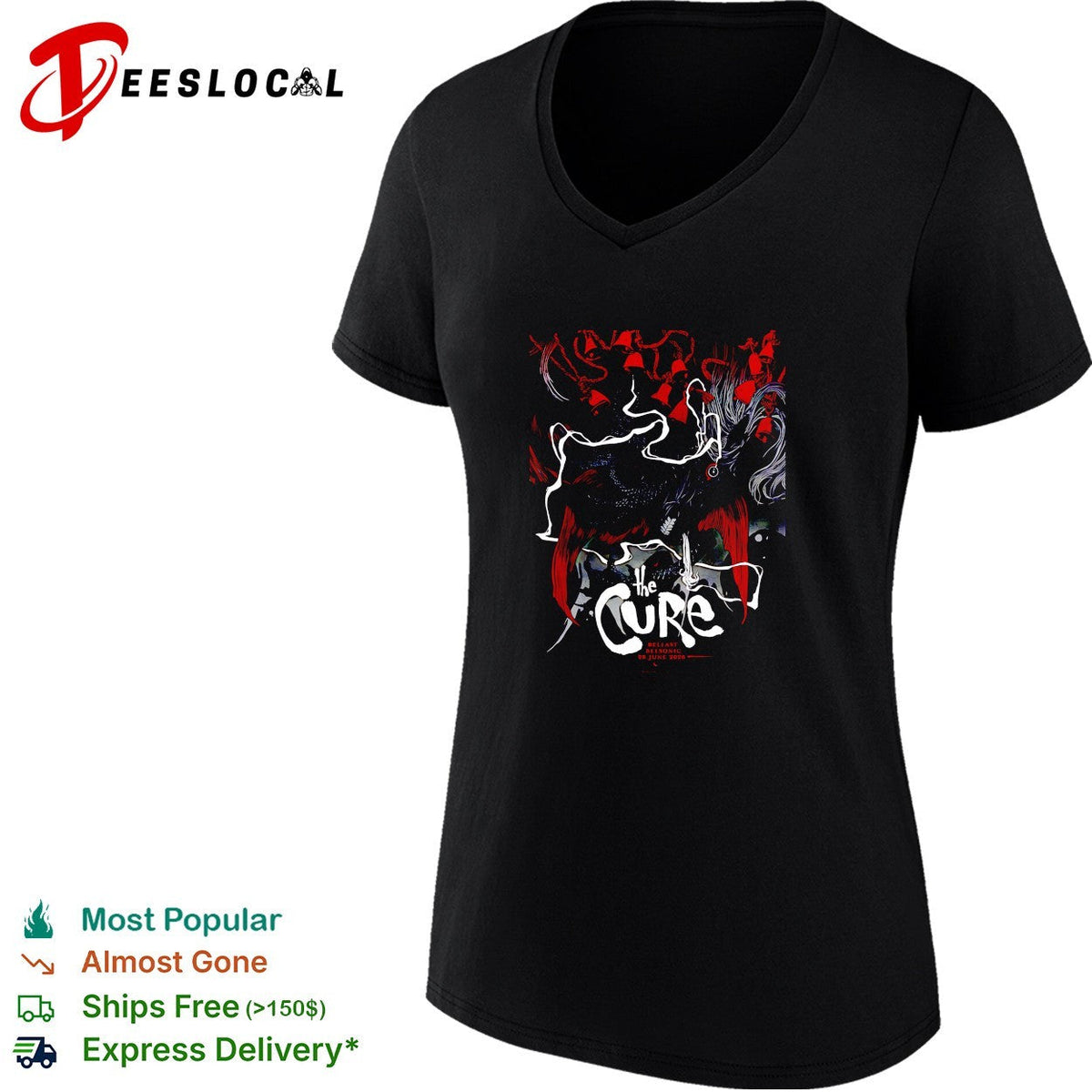 The Cure Belfast UK at Belsonic On 28 June 2026 shirt Unisex