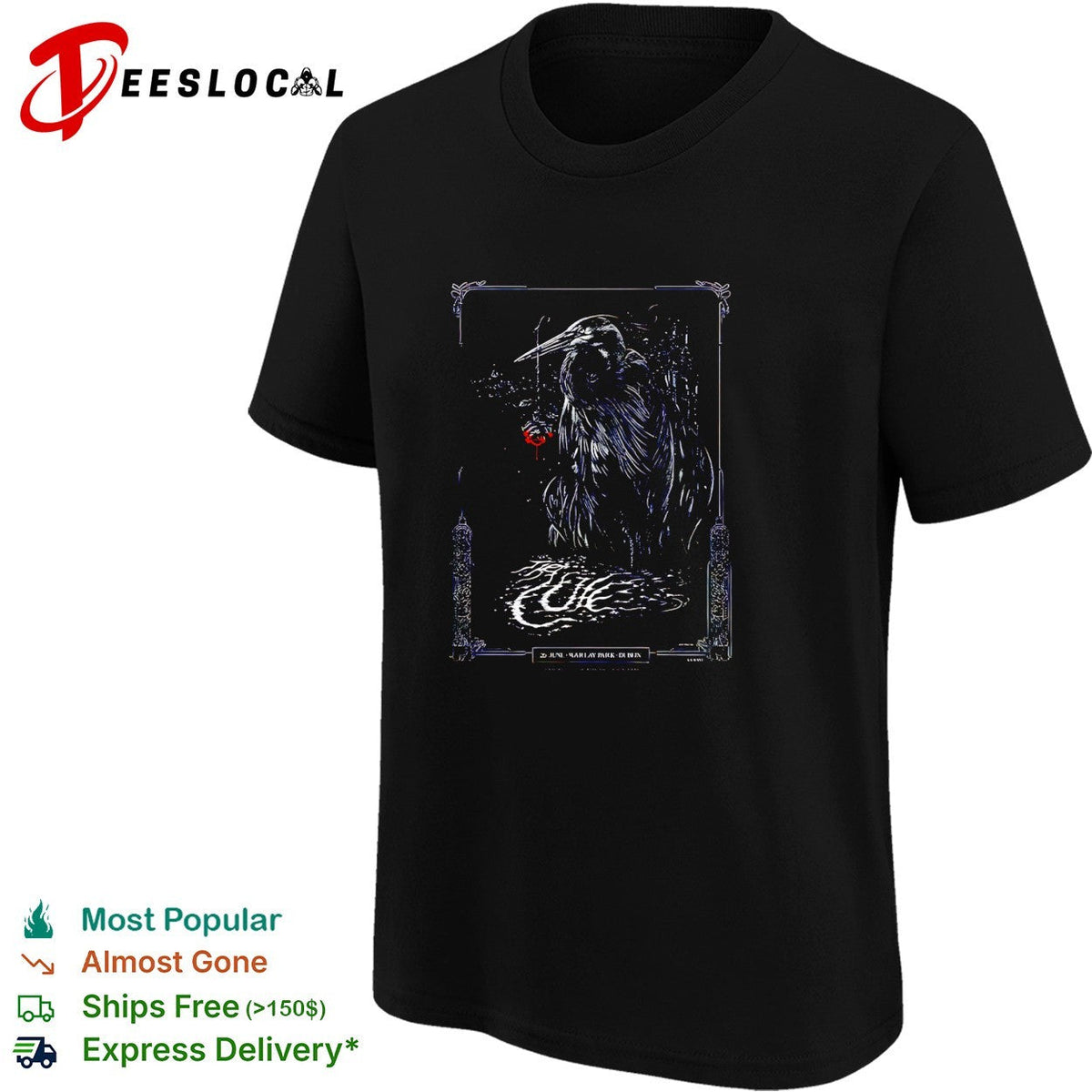 The Cure Dublin Ireland 2026 At Marlay Park On 26 June 2026 shirt Unisex
