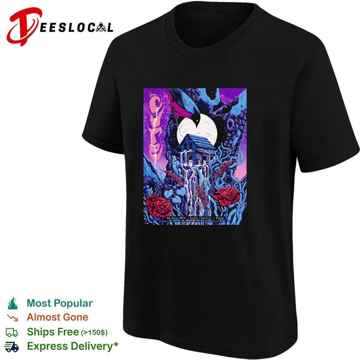 The Cure North Festival 2026 Headline Event In Porto Portugal On 7 June 2026 shirt Unisex