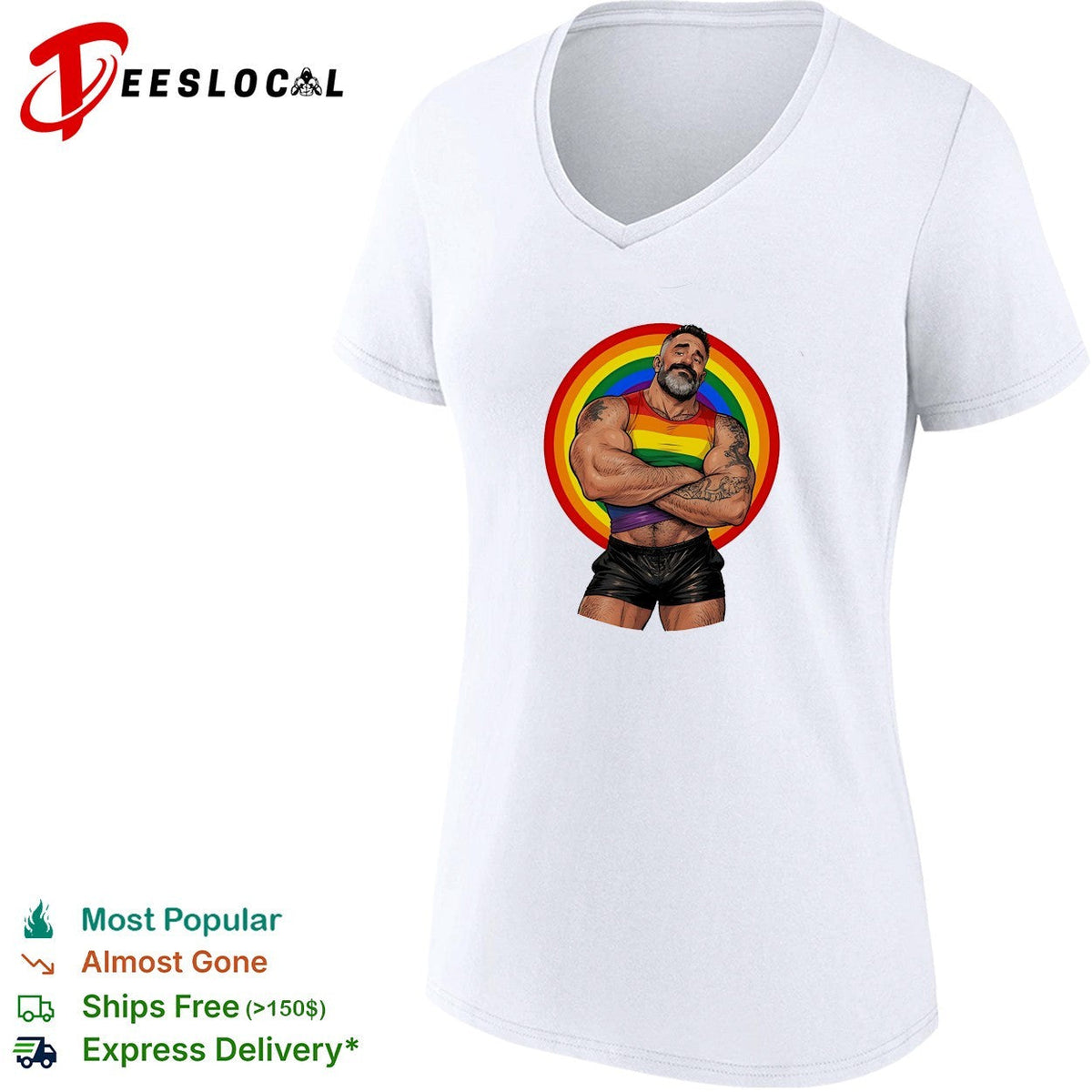The Daddy Bureau Wowyco Rainbow Gay pride shirt Unisex