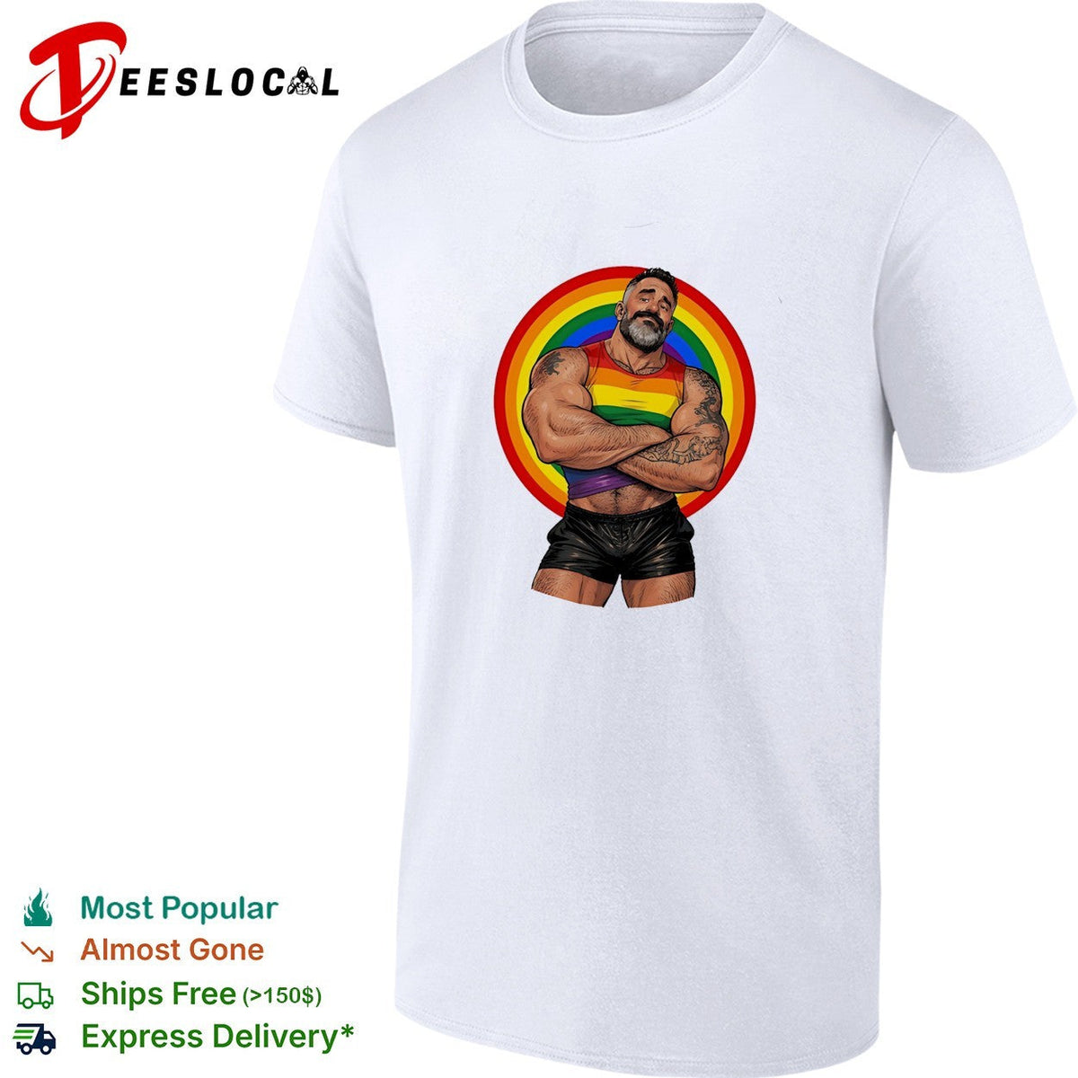 The Daddy Bureau Wowyco Rainbow Gay pride shirt Unisex