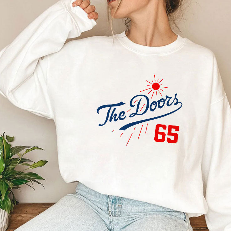 The Doors Summer Baseball 65 Los Angeles Dodgers T Shirt Unisex