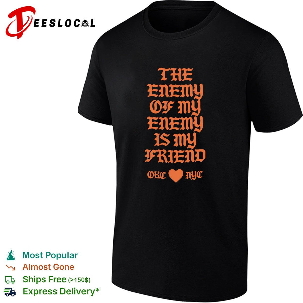 The Enemy of my Enemy is my Friend Oklahoma City Thunder NYC Shirt Unisex