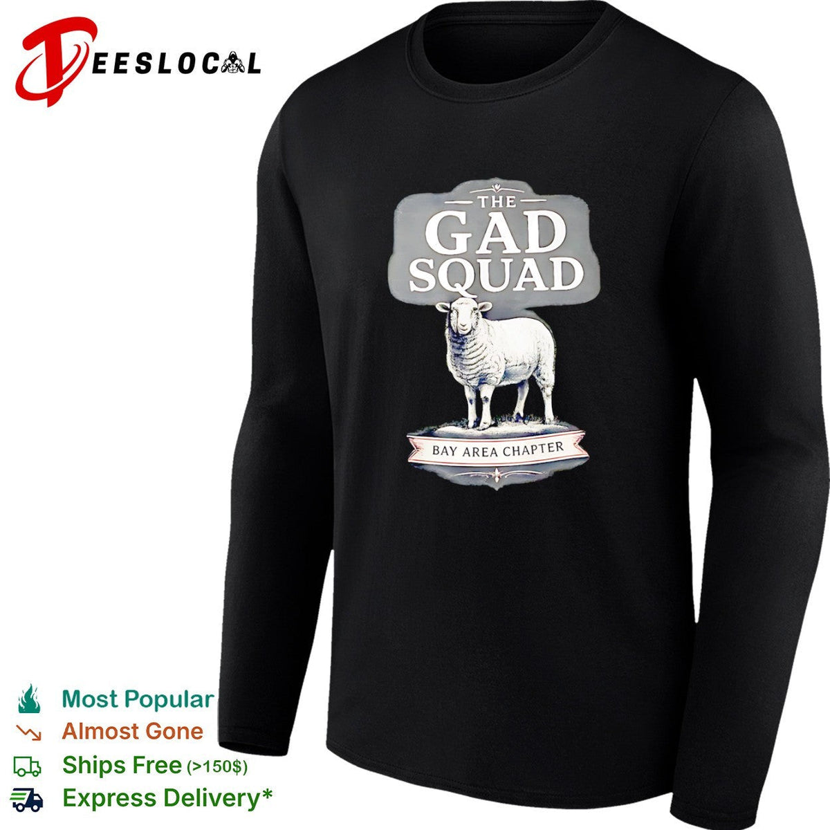 The Gad Squad Bay Area Chapter Sheep shirt Unisex