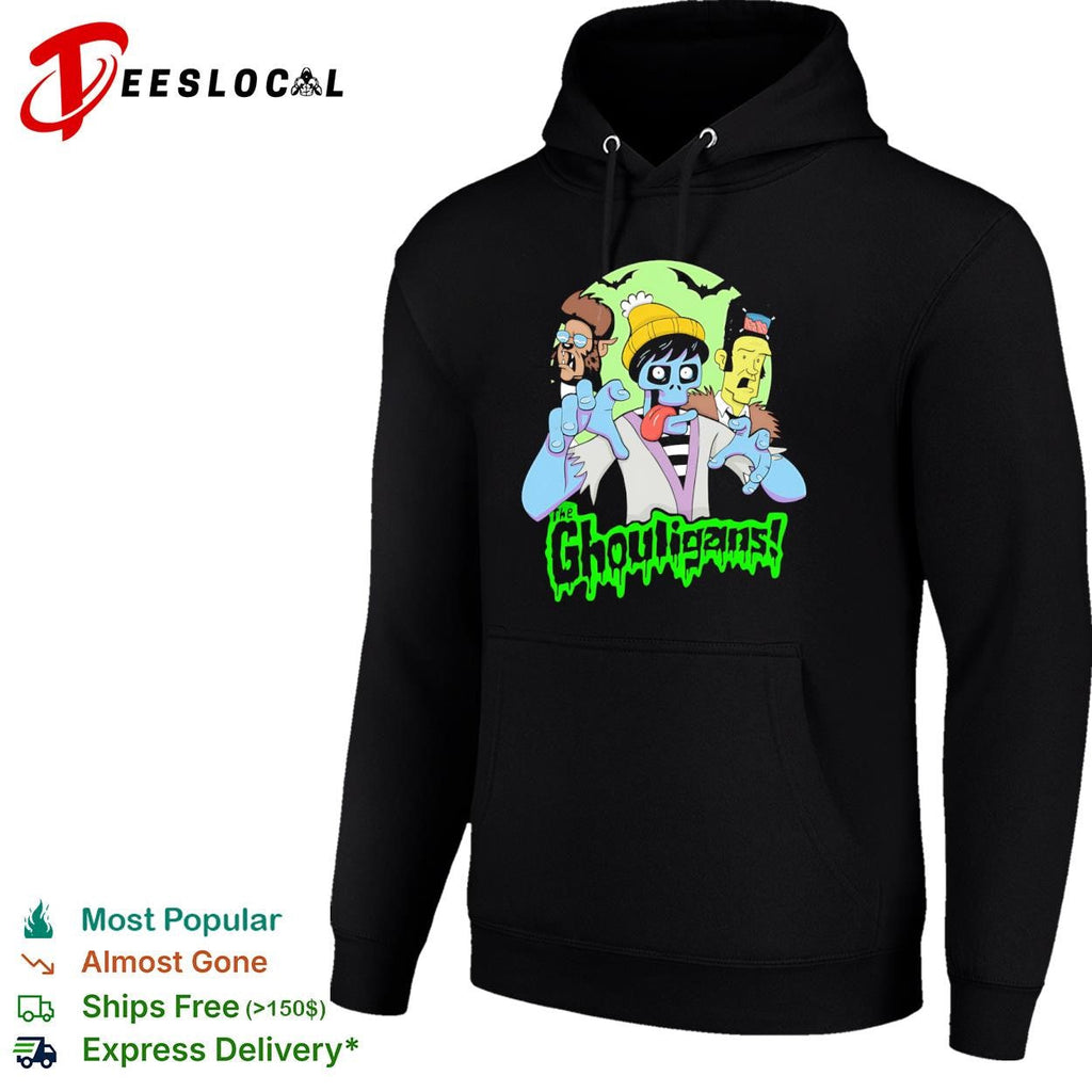 The Ghouligans werewolf zombie frankenstein spooky cartoon shirt Unisex