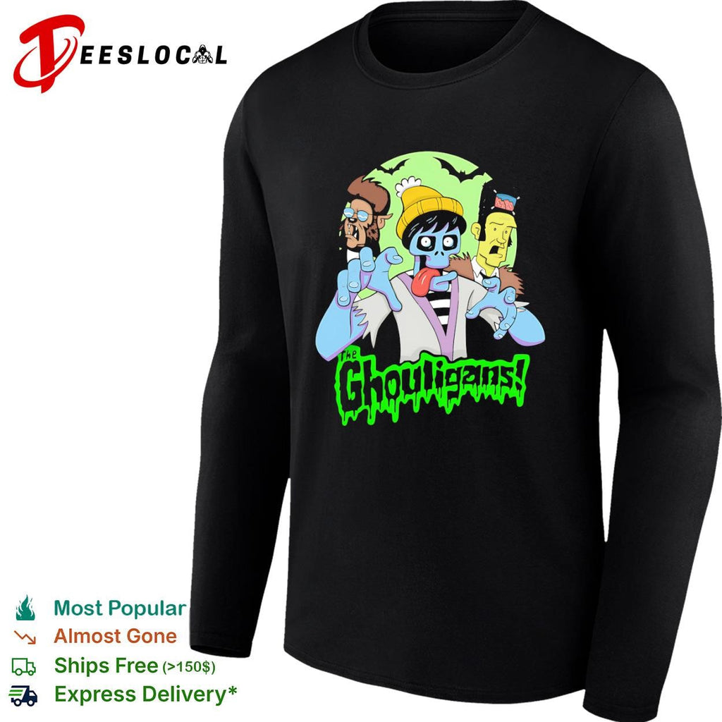 The Ghouligans werewolf zombie frankenstein spooky cartoon shirt Unisex