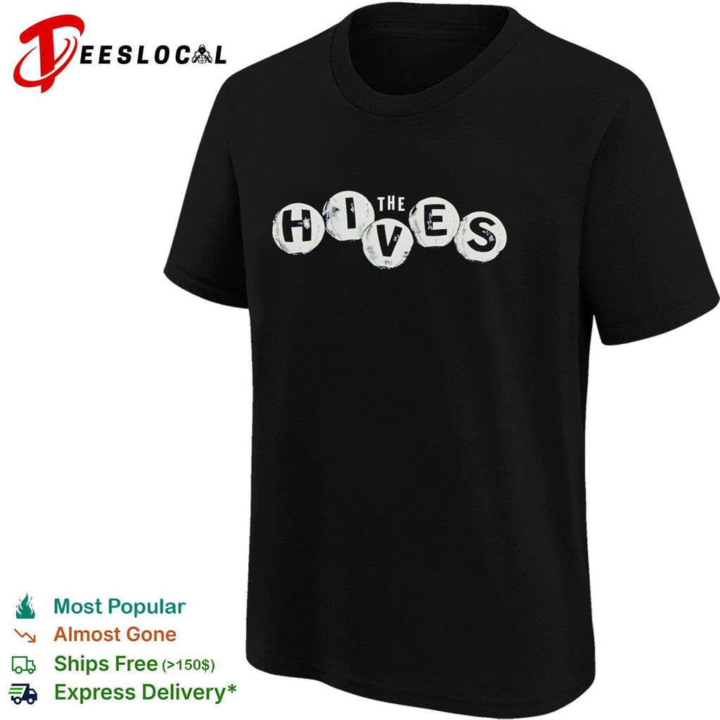 The Hives band logo circular stamp typography shirt Unisex