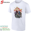 The Living Tombstone Characters Logo Neon Cyberpunk Band shirt Unisex