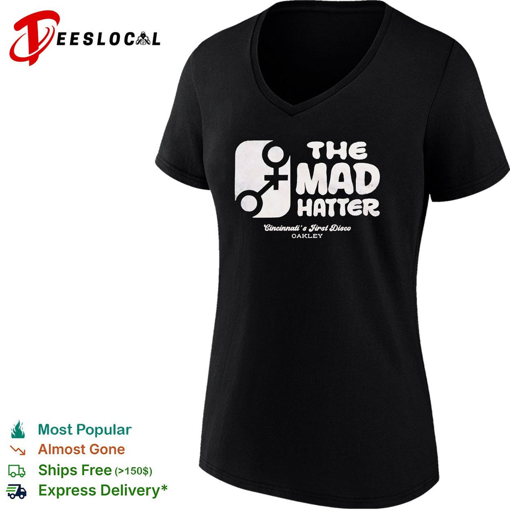 The Mad Hatter Cincinnati’s first disco Oakley retro nightclub logo graphic shirt Unisex