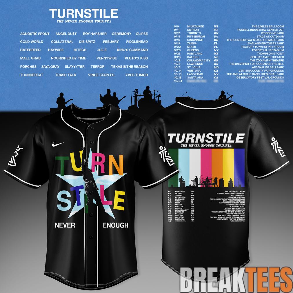 The Never Enough Tour Pt. 2 Baseball Jersey Unisex