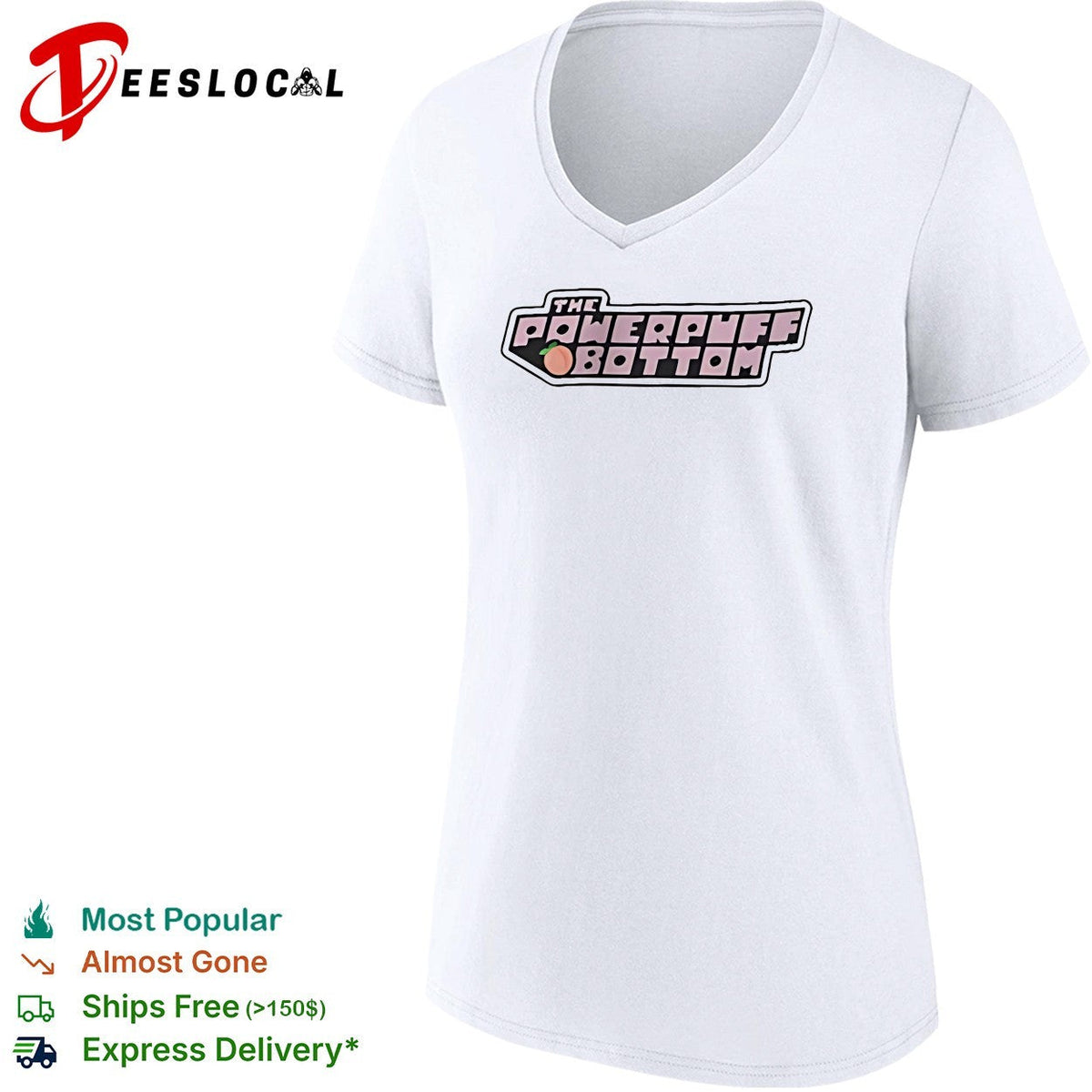 The Power Puff Bottom Gender retro logo shirt Unisex