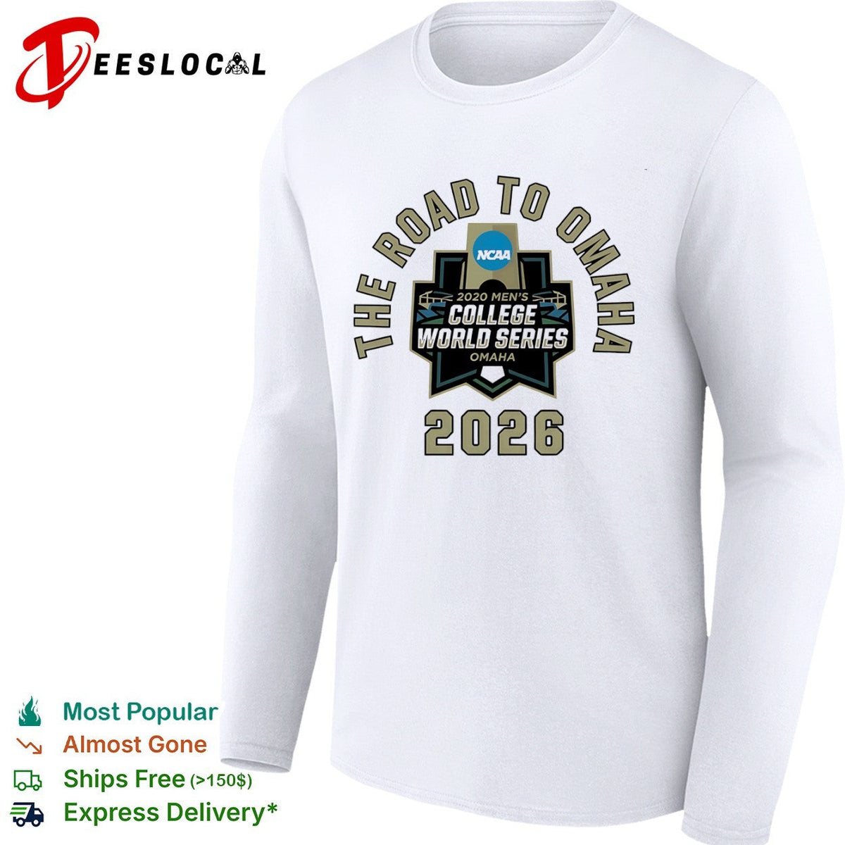 The Road to Omaha 2020 NCAA College World Series Omaha 2026 shirt Unisex