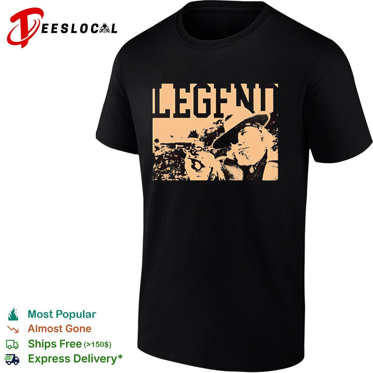 The Rooster Legend Marshal Reuben J. Cogburn vintage shirt Unisex