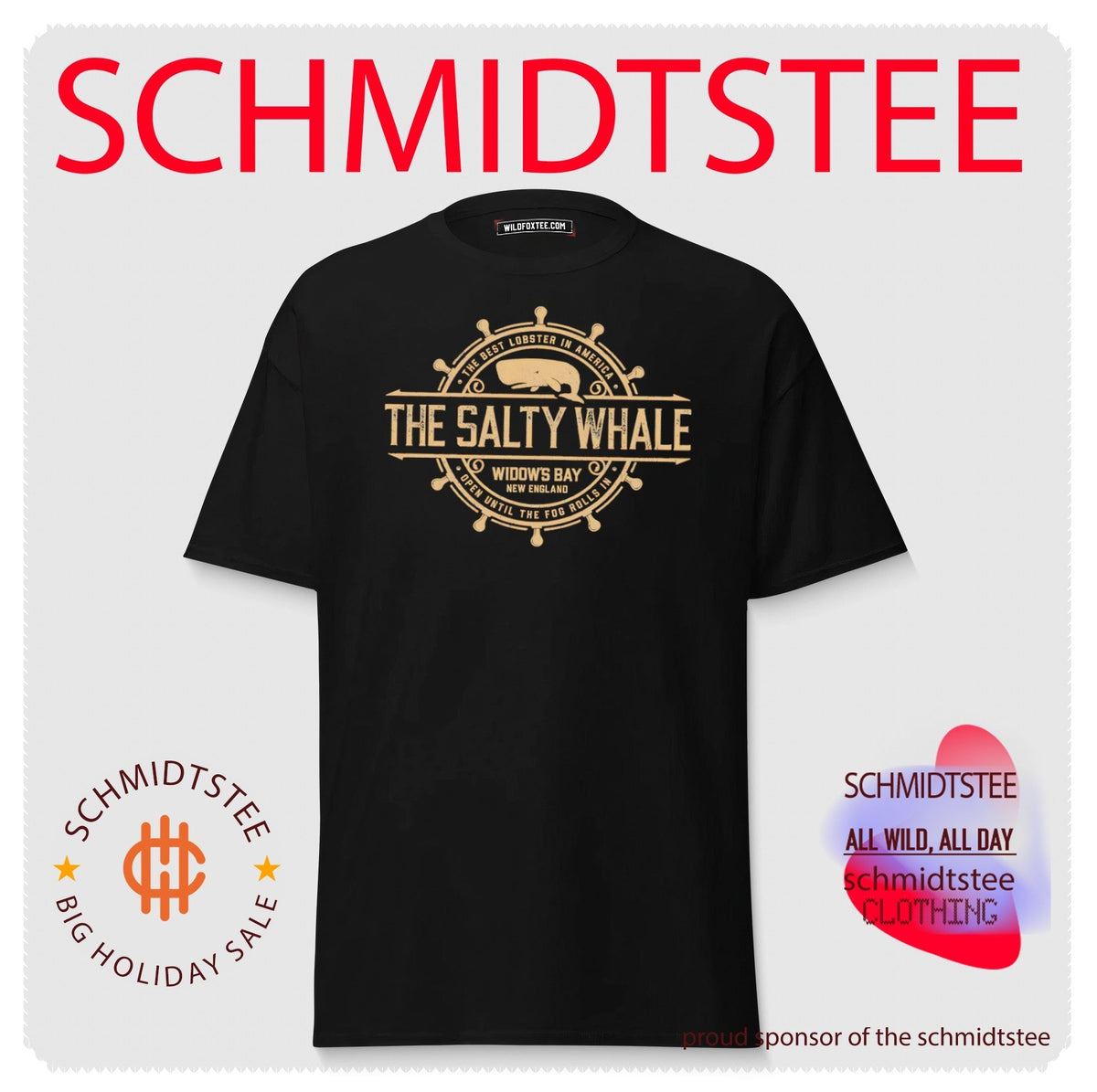 The Salty Whale of Widow’s Bay New England shirt Unisex