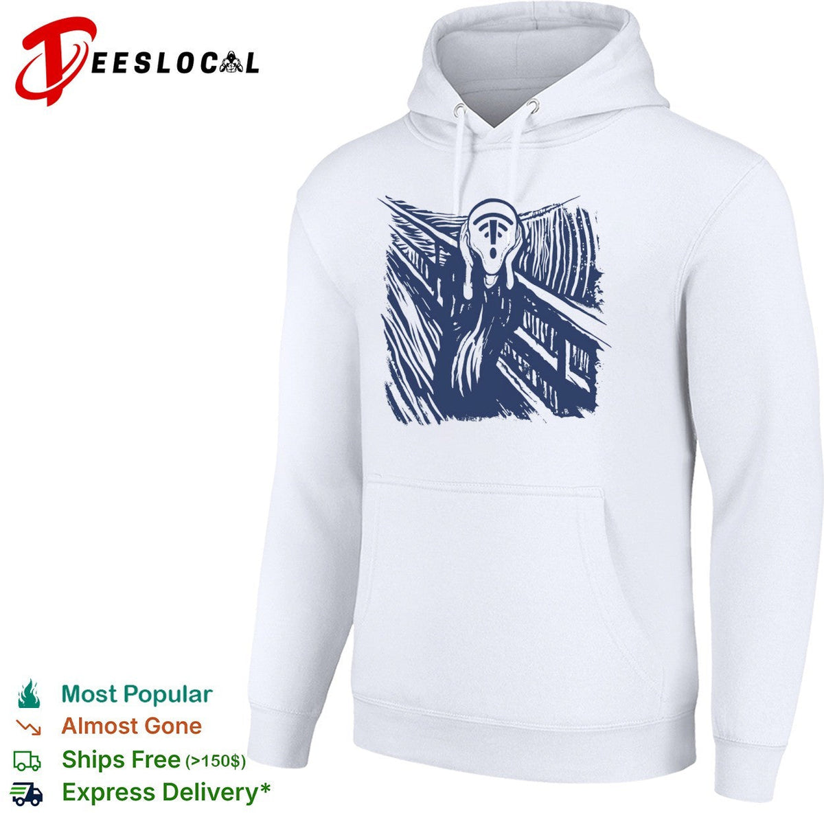 The Scream WiFi Signal Error Loss Connection shirt Unisex
