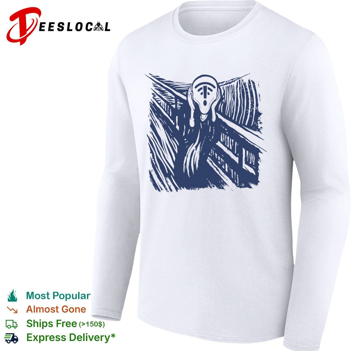 The Scream WiFi Signal Error Loss Connection shirt Unisex