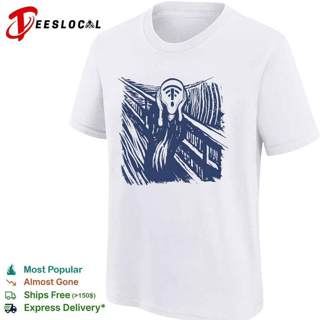The Scream WiFi Signal Error Loss Connection shirt Unisex
