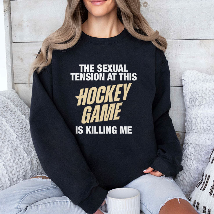 The Sexual Tension At This Hockey Game Is Killing Me Heated Rivalry T Shirt Unisex