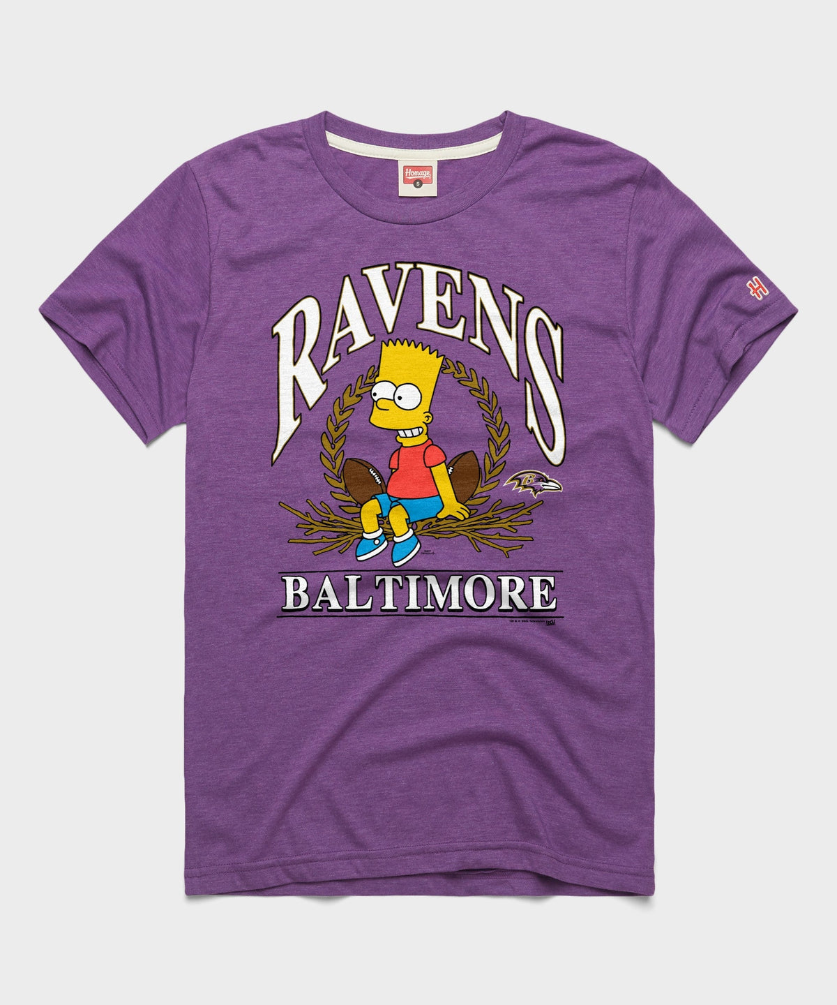 The Simpsons Bart x Baltimore Ravens Unisex