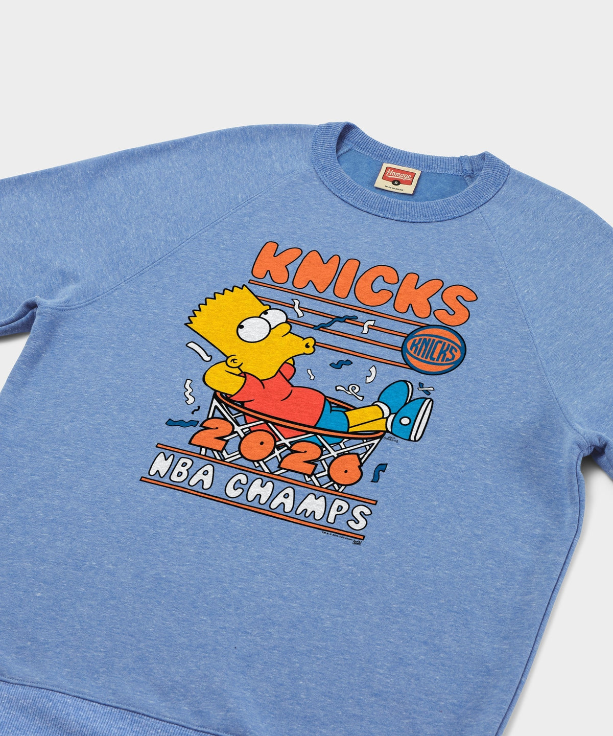 The Simpsons Bart x Knicks 2026 NBA Champs Crewneck Unisex