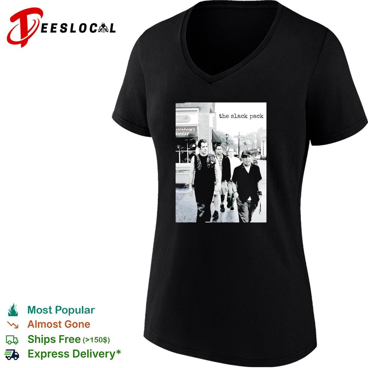 The Slack Pack vintage indie rock band walking photo shirt Unisex