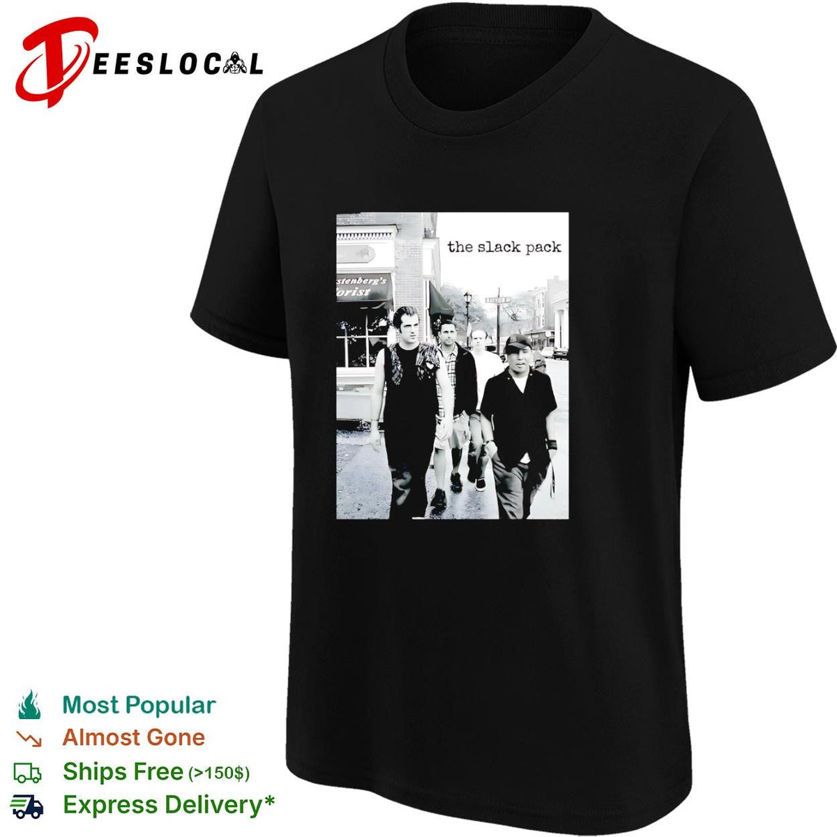 The Slack Pack vintage indie rock band walking photo shirt Unisex
