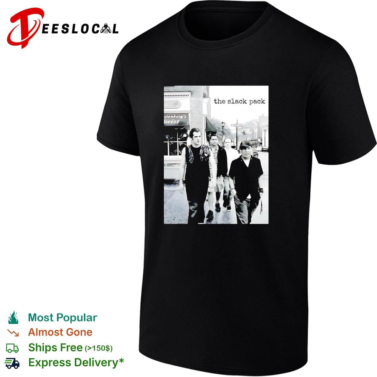 The Slack Pack vintage indie rock band walking photo shirt Unisex